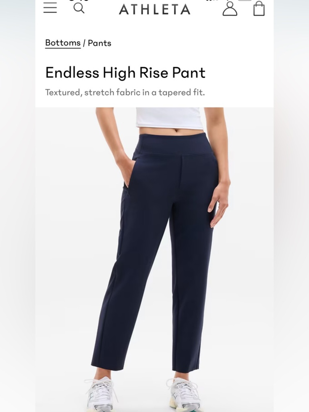 Athleta Endless High Rise Pant - Navy